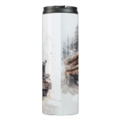 Bouteilles Isothermes Rusty Log Camion Snowy Scene (Dos)