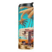 Bouteilles Isothermes RV rétro et palmiers (Tourné sur la gauche)