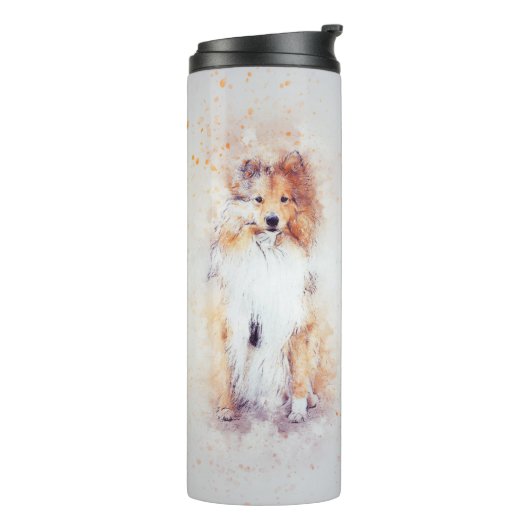 Bouteilles Isothermes Sable Rough Collie Puppy (Tourné sur la gauche)