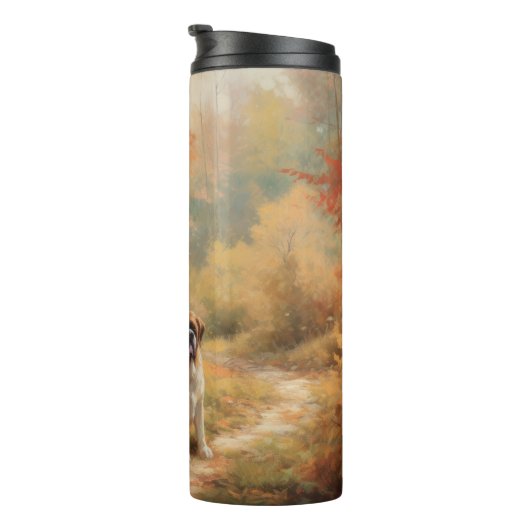 Bouteilles Isothermes Saint Bernard en automne Feuilles Automne automne  (Tourné sur la droite)