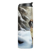 Bouteilles Isothermes Saint Bernard Laisser Neige Noël (Tourné sur la gauche)