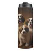 Bouteilles Isothermes Saint Bernard Puppy Automne Citrouille (Devant)