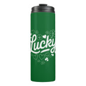 Bouteilles Isothermes Saint Patrick's Day Heart Lucky Clover Shamrock (Devant)
