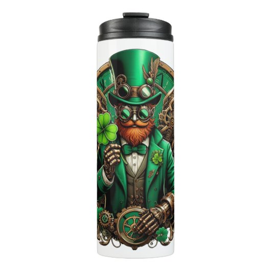 Bouteilles Isothermes Saint Patrick's Day trèfle à vapeur (Devant)