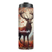 Bouteilles Isothermes Saison Chasse Deer Forêt d'automne (Devant)