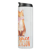 Bouteilles Isothermes Saison citrouille épice assis Fox (Tourné sur la droite)