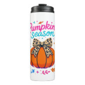 Bouteilles Isothermes Saison citrouille Leopard Bow Design - mignon auto (Devant)