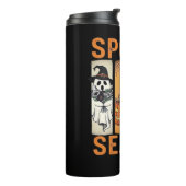 Bouteilles Isothermes Saison éffrayante - Fantôme mignon, Chat noir, Cit (Tourné sur la gauche)