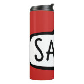 Bouteilles Isothermes SALI ! Suisse Allemand Salutation, Hello Speech Bu (Tourné sur la gauche)