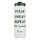 Bouteilles Isothermes Salle de sport Personalized Pulse Sweat Repeat (Devant)