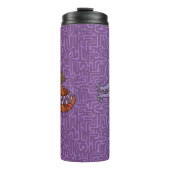 Bouteilles Isothermes Sally et Roy sur des Doodles violets (Devant)