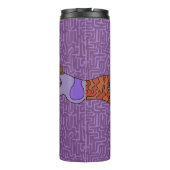 Bouteilles Isothermes Sally et Roy sur des Doodles violets (Dos)