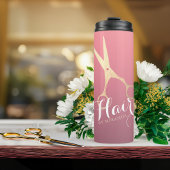 Bouteilles Isothermes Salon de maquillage moderne ciseaux d'or rose