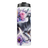 Bouteilles Isothermes Saluki dans l'élégance florissante (Devant)