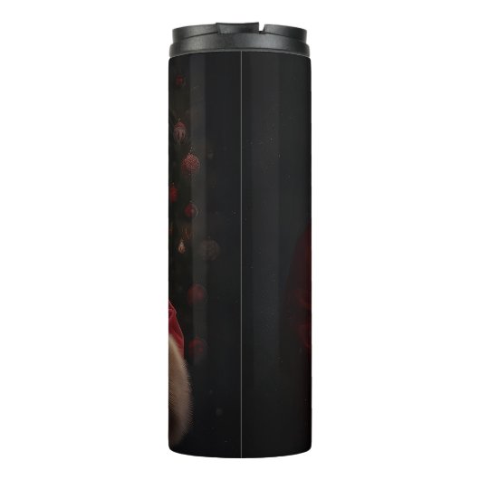 Bouteilles Isothermes Samoyé Avec Noël Festif Du Père Noël (Dos)