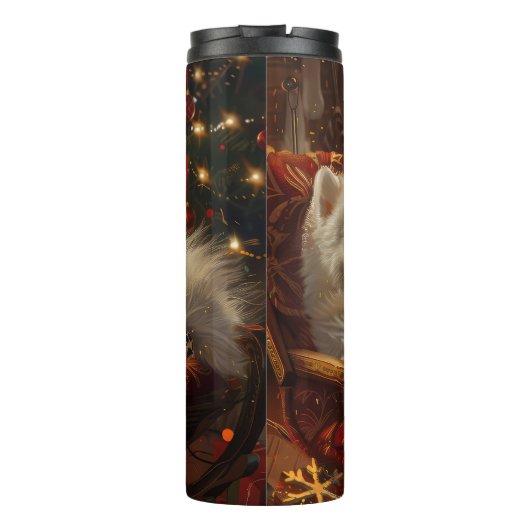 Bouteilles Isothermes Samoyed Chien Festive de Noël (Dos)