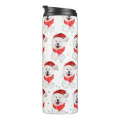 Bouteilles Isothermes Samoyed Chien race Étoiles de Noël (Tourné sur la droite)