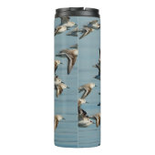 Bouteilles Isothermes Sanderlings prend l'avion dans le ciel d'hiver (Dos)