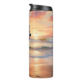 Bouteilles Isothermes Sandy Paws Alaskan Malamute Chien sur le coucher d (Tourné sur la droite)