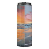 Bouteilles Isothermes Sandy Paws Bloodhound Dog on Beach Sunset (Dos)