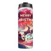 Bouteilles Isothermes Santa Above the Frozen Pines (Devant)