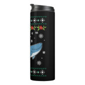 Bouteilles Isothermes Santa Claus avec Noël équitation baleine laide joy (Tourné sur la droite)