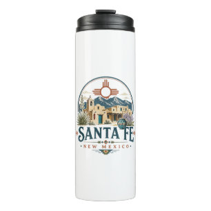 Bouteilles Isothermes Santa Fe Nouveau-Mexique Architecture Adobe Sud-Ou