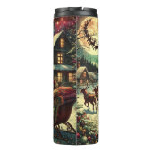 Bouteilles Isothermes Santa Glides Through Holiday Skies (Dos)