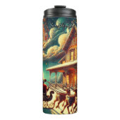 Bouteilles Isothermes Santa’s Dreamy Holiday Voyage (Devant)