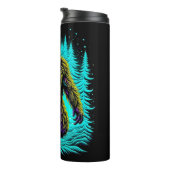 Bouteilles Isothermes Sasquatch Bigfoot en Turquoise et noir (Tourné sur la droite)