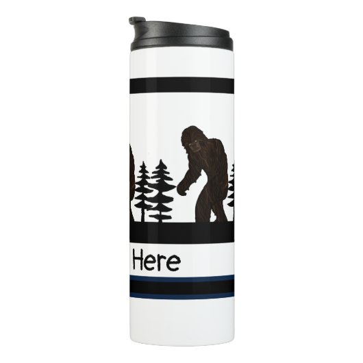 Bouteilles Isothermes Sasquatch Yeti Big Foot Personnalisé (Tourné sur la droite)