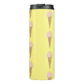 Bouteilles Isothermes Saupoudrer de fraises de crème glacée rose (Dos)