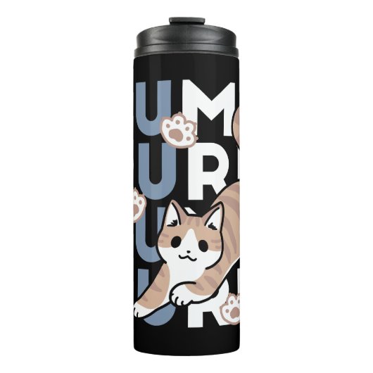Bouteilles Isothermes Sauter Purr Jump : Conception de chat joueuse avec (Devant)
