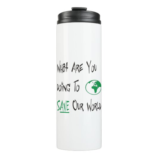 Bouteilles Isothermes Sauvez notre monde (Devant)