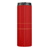 Bouteilles Isothermes Scarlet Red Gold Colonnes Ajouter un nom Script (Dos)