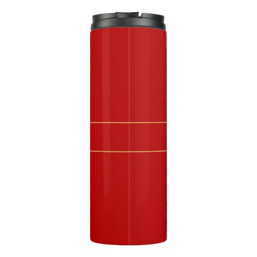 Bouteilles Isothermes Scarlet Red Gold Colonnes Ajouter un nom Script (Dos)
