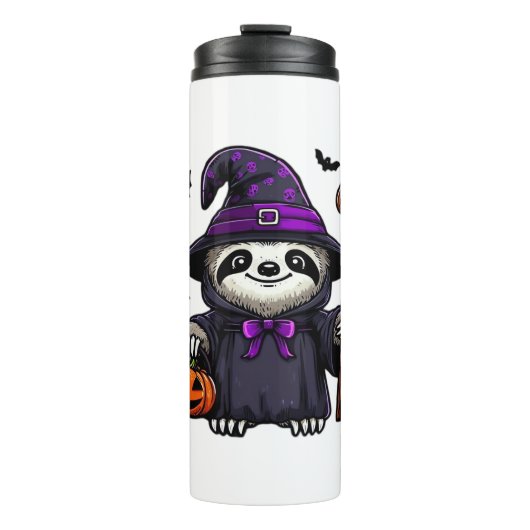 Bouteilles Isothermes Scary Halloween Sloth Witch Costume Casquette Mer (Devant)