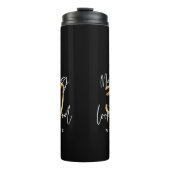 Bouteilles Isothermes Scénario moderne noir et or 30e anniversaire (Devant)