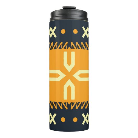 Bouteilles Isothermes Schawl Design : Carré indien Batik. (Devant)