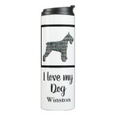 Bouteilles Isothermes Schnauzer Chien pour animaux de compagnie Jaune et (Tourné sur la gauche)