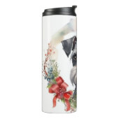 Bouteilles Isothermes Schnauzer Christmas Wreath Festive Pup (Tourné sur la gauche)