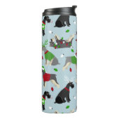 Bouteilles Isothermes Schnauzer de Noël (Tourné sur la gauche)