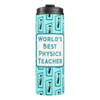 Bouteilles Isothermes Schrödinger's Cat Mid Century Moderne bleu pâle