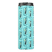 Bouteilles Isothermes Schrödinger's Cat Mid Century Moderne bleu pâle (Dos)