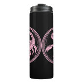 Bouteilles Isothermes Scorpion rose Astrologie Scorpion SIGNE Zodiaque (Devant)