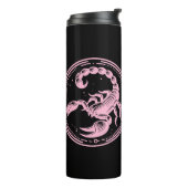 Bouteilles Isothermes Scorpion rose Astrologie Scorpion SIGNE Zodiaque (Tourné sur la gauche)