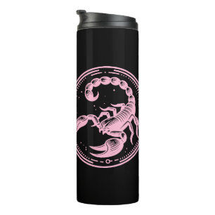 Bouteilles Isothermes Scorpion rose Astrologie Scorpion SIGNE Zodiaque