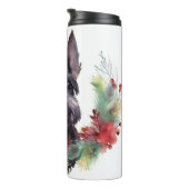 Bouteilles Isothermes Scottish Terrier Christmas Wreath Festive Pup (Tourné sur la droite)