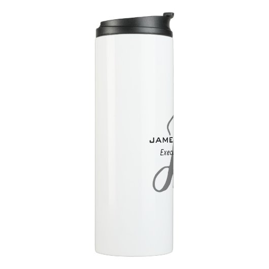 Bouteilles Isothermes Script de calligraphie Monogramme moderne professi (Tourné sur la gauche)