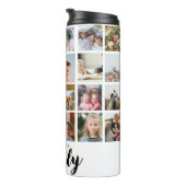 Bouteilles Isothermes Script de collage photo de famille Thermal Tumbler (Tourné sur la droite)